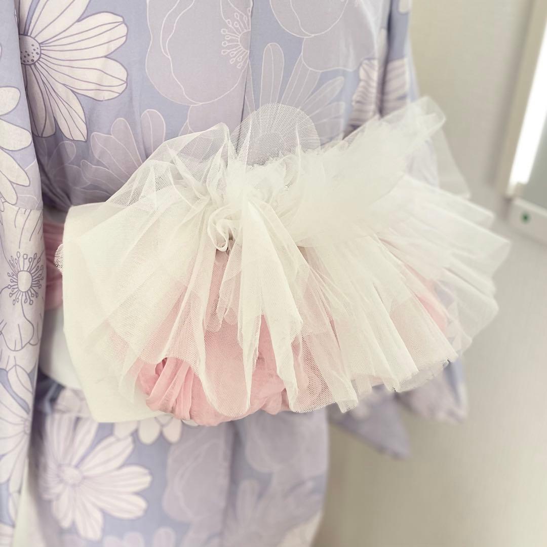 今流行りのショルダーレースフリルパール　成人式振袖　卒業式袴　浴衣着物　七五三