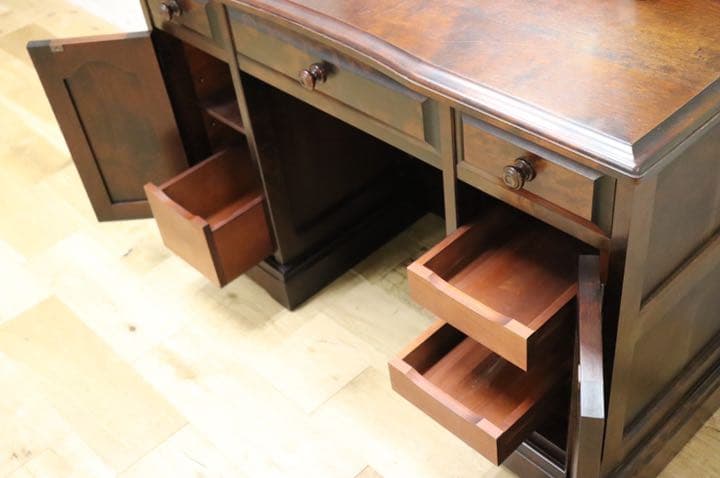 GMFN117○北海道民芸家具 ドレッサー 鏡台 化粧台 ミラー チェスト 収納