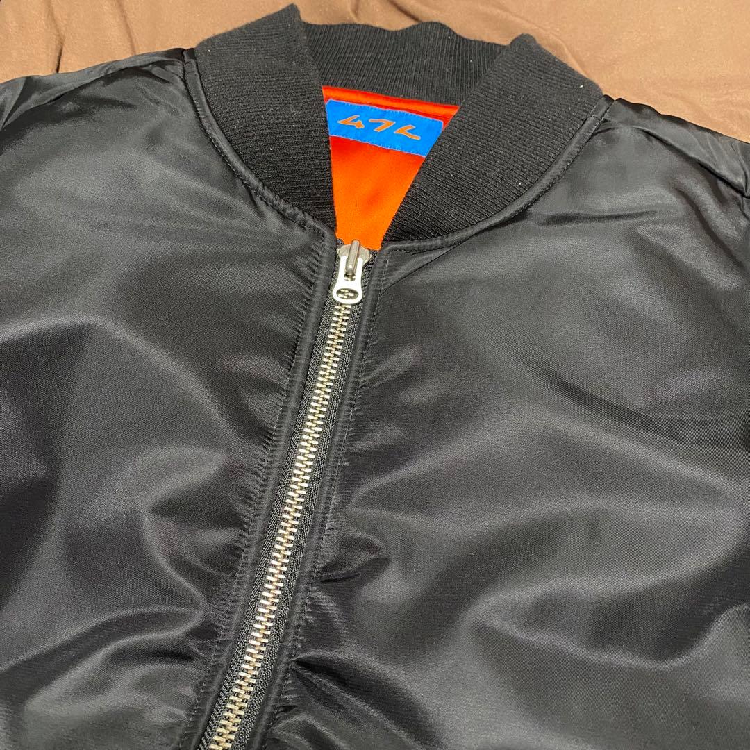 code47L FILE_2022_2 \"LOGO\"MA-1ブルゾン＋「DO」