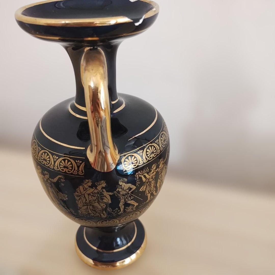 ギリシャ製 24Kゴールド装飾 花瓶　欠けあり