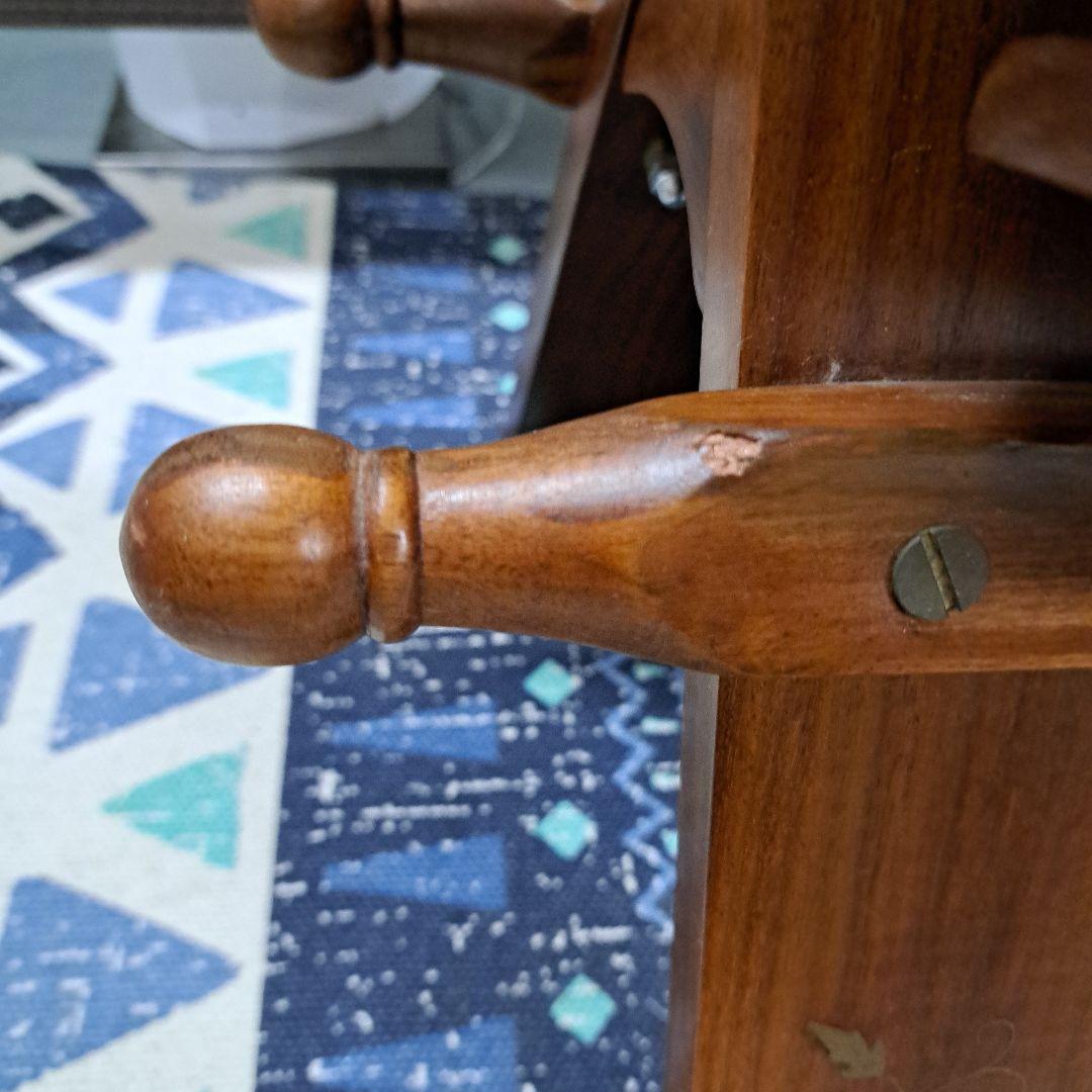 ♡アンティーク　象嵌 　金彩 オットマン チェア スツール 鞍型 白♡