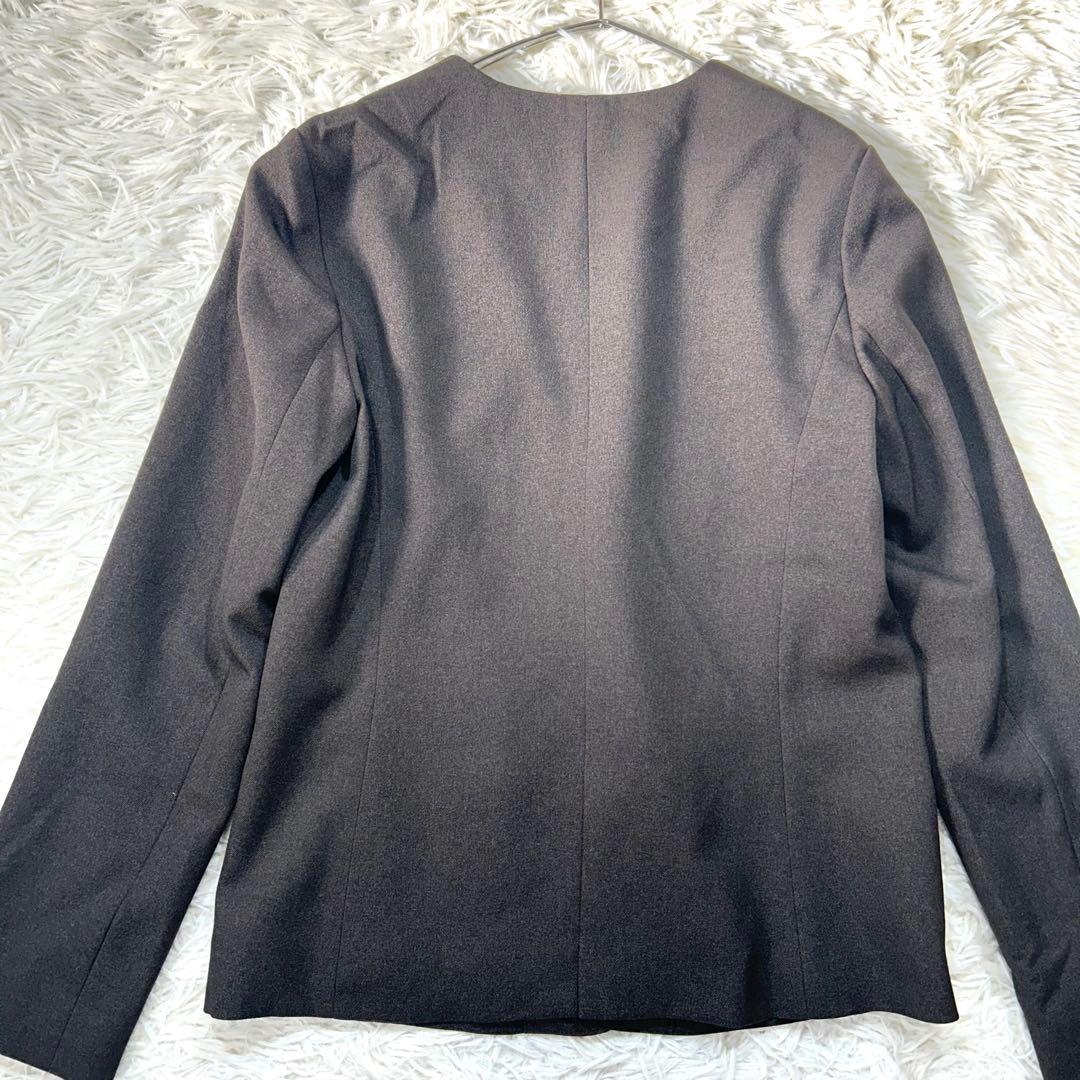 【未使用】ナチュラルビューティーベーシックパンツスーツセットアップ ブラウン S