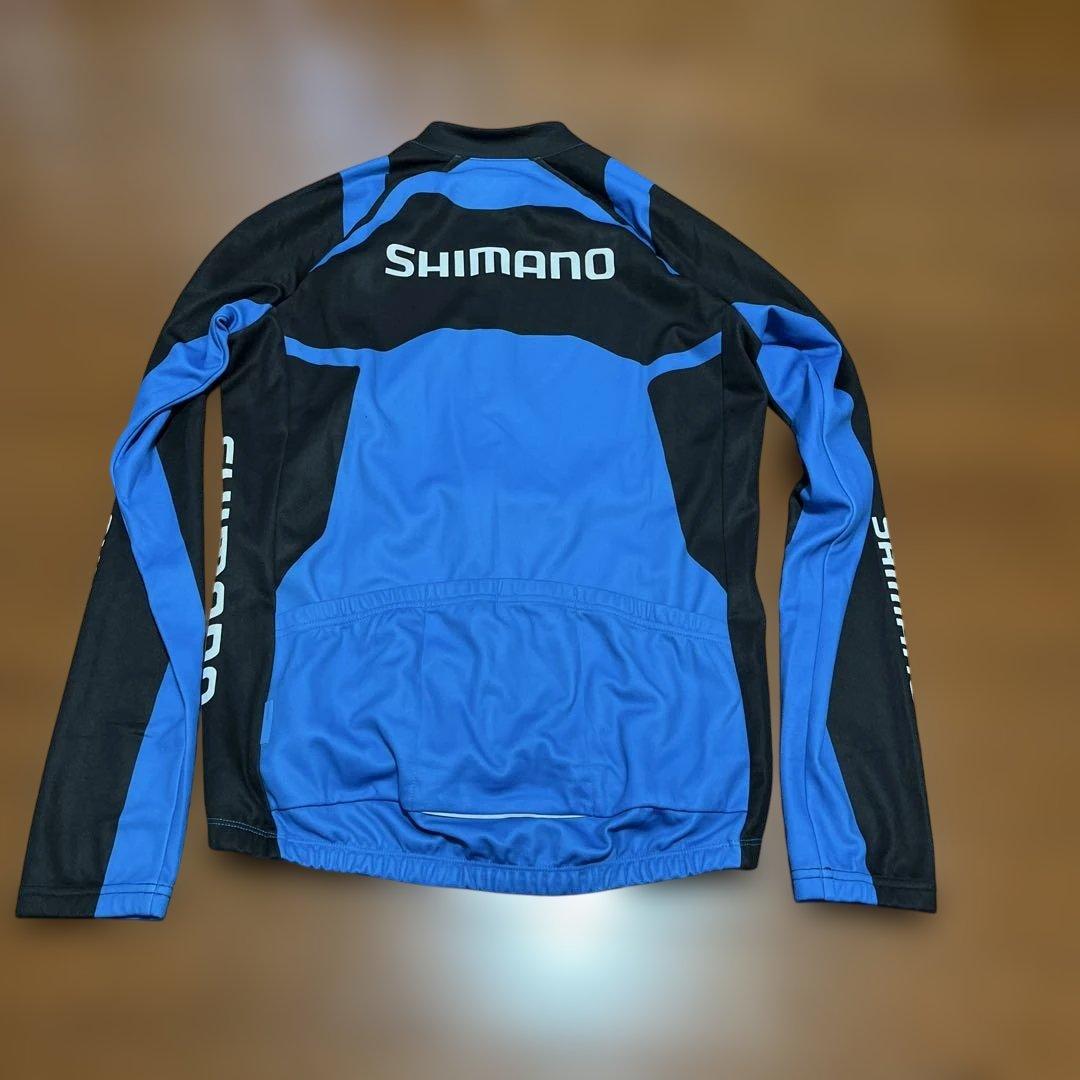 SHIMANO サイクルジャージ 青/黒 EU S