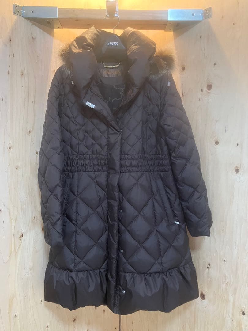 BALMAIN ダークブラウン　ダウンコート