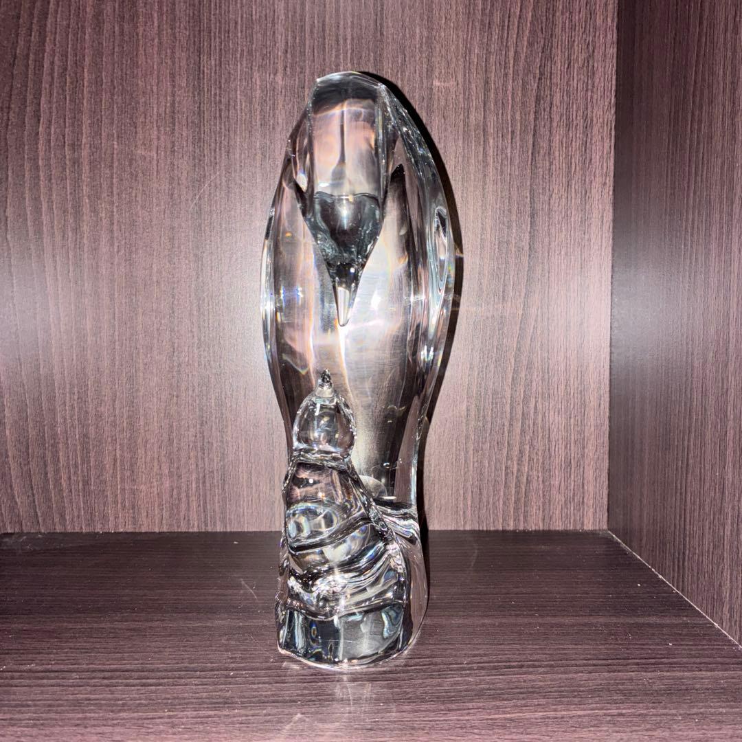 バカラ ペンギン　マザー＆ベイビー フィギュリン　置物　希少作品