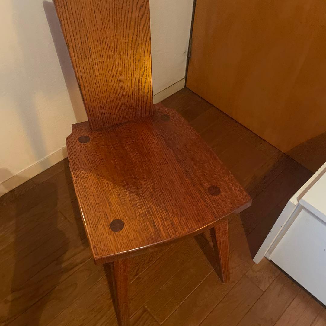 椅子　ダイニングチェア　欅　無垢