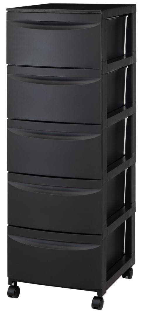 PES CST　収納チェスト　5段　日本製　グレー　スリム