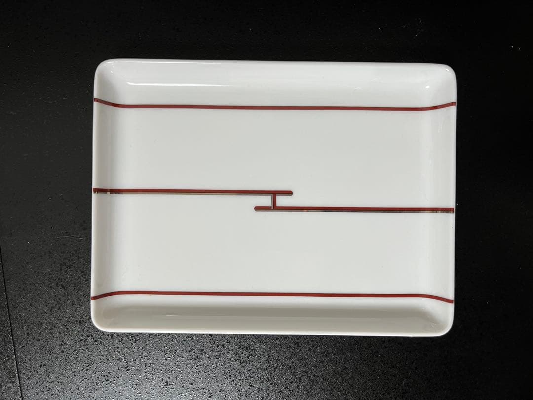 【新品・未使用】HERMES　エルメス　スクエアプレート　rhythm　リズム