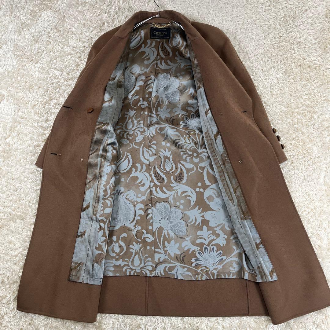 Cremona カシミヤ100% ダブル ロングコート 裏地シルク 9号 M