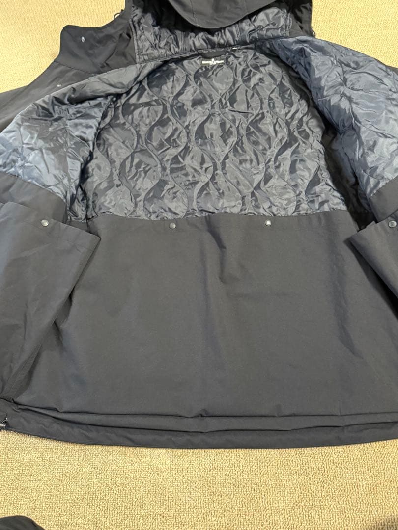 GU×エンジニアードガーメンツ　パデッドシェルパーカー L ネイビー