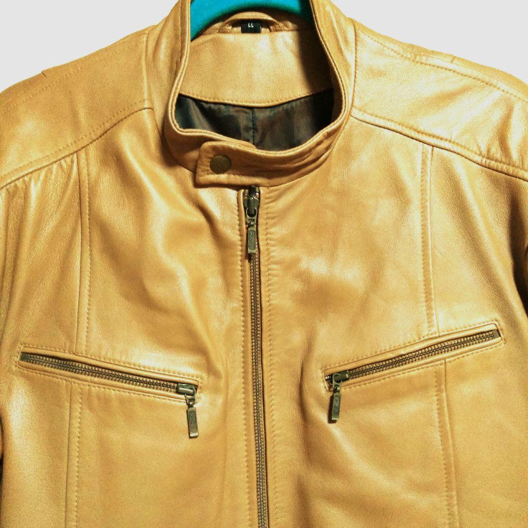 シングルライダース ラムレザー本革XL 美品‼️