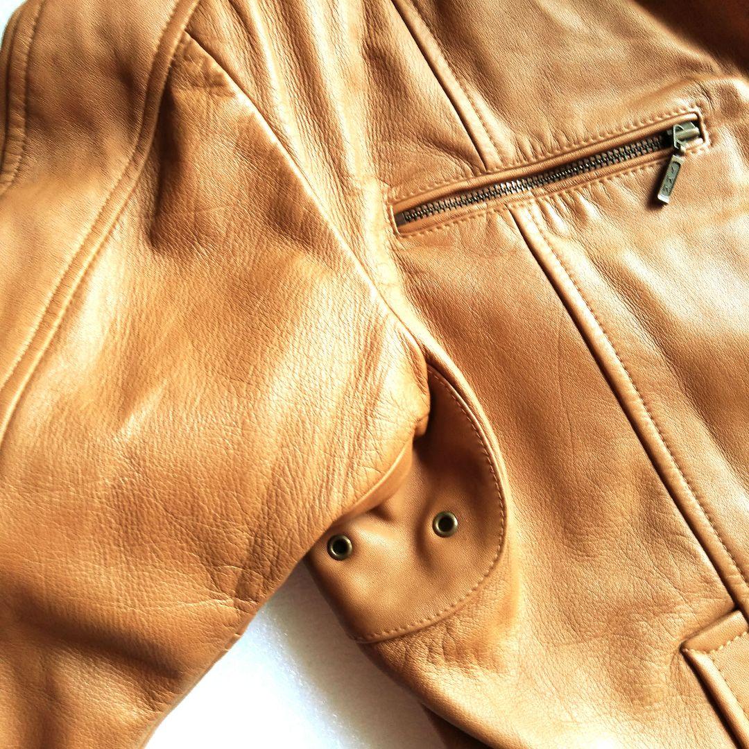 シングルライダース ラムレザー本革XL 美品‼️