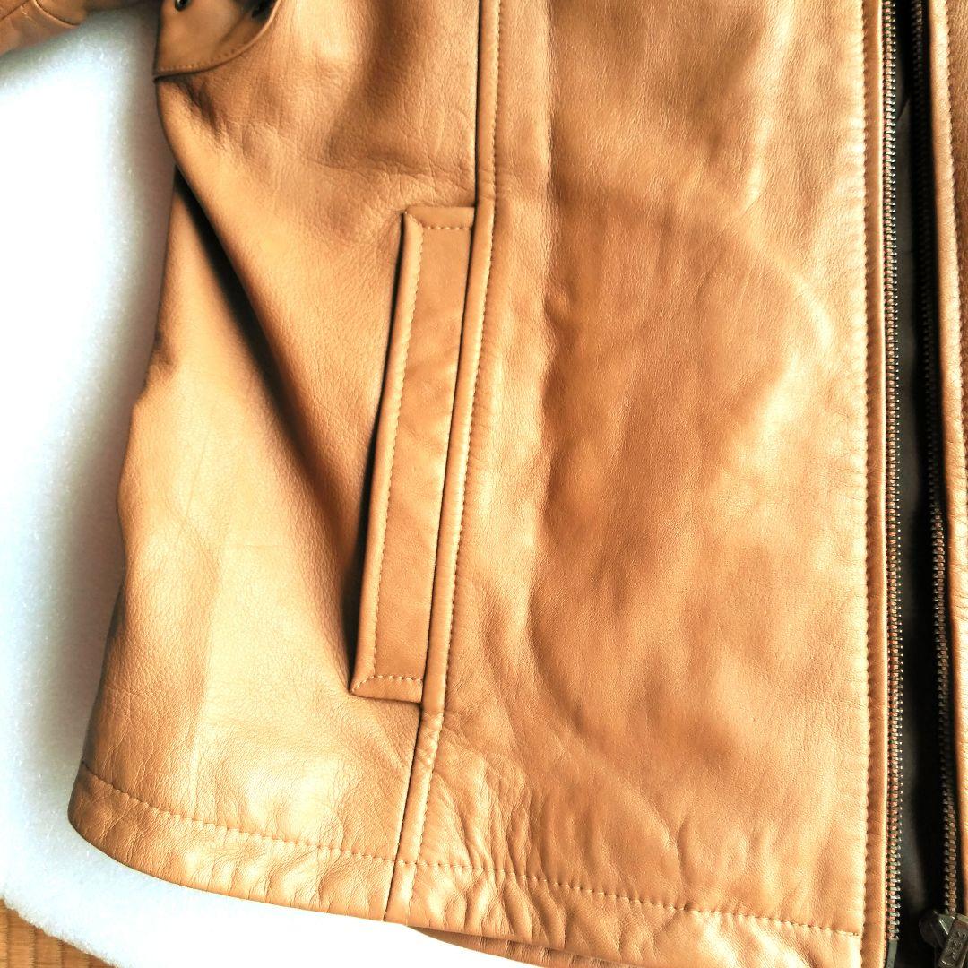 シングルライダース ラムレザー本革XL 美品‼️