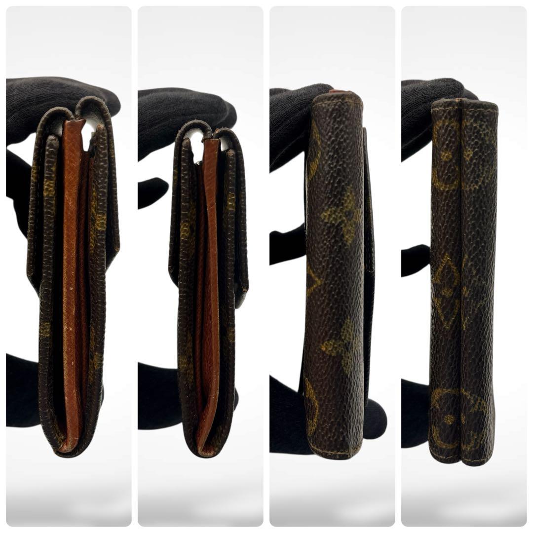 ルイヴィトン モノグラム ポルト モネ ビエ Wホック 三つ折り財布 廃盤 ④