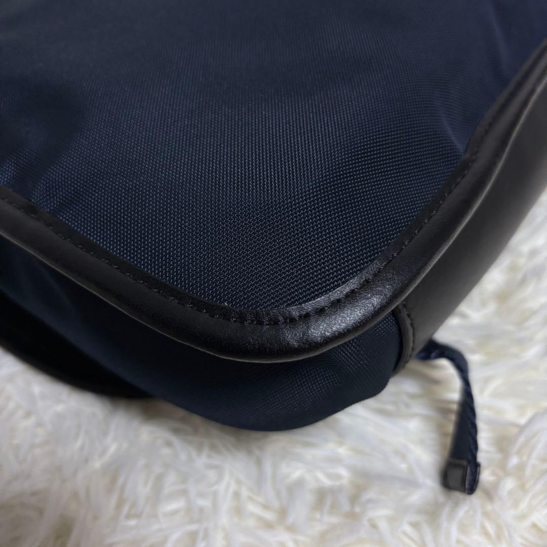 【美品】ラルフローレン ショルダーバッグ メッセンジャー ネイビー