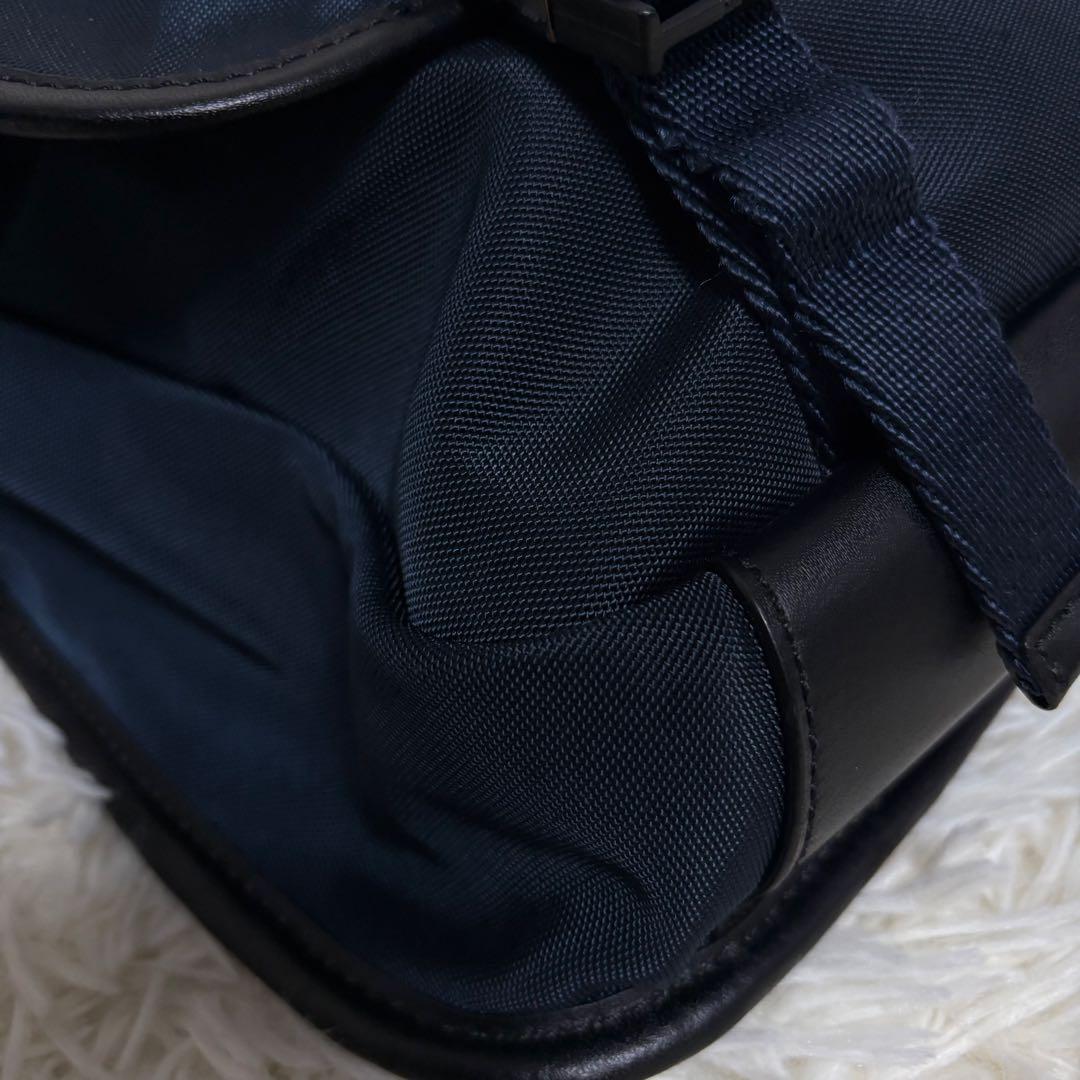 【美品】ラルフローレン ショルダーバッグ メッセンジャー ネイビー