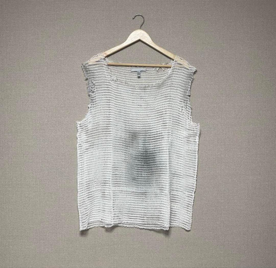 Number （N） ine 02SSオパール加工メッシュ ノースリーブ