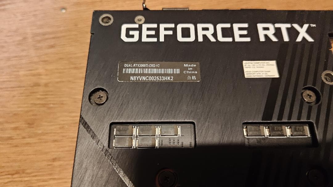 【中古】ASUS GeForce RTX 3060 Ti OC 8GB