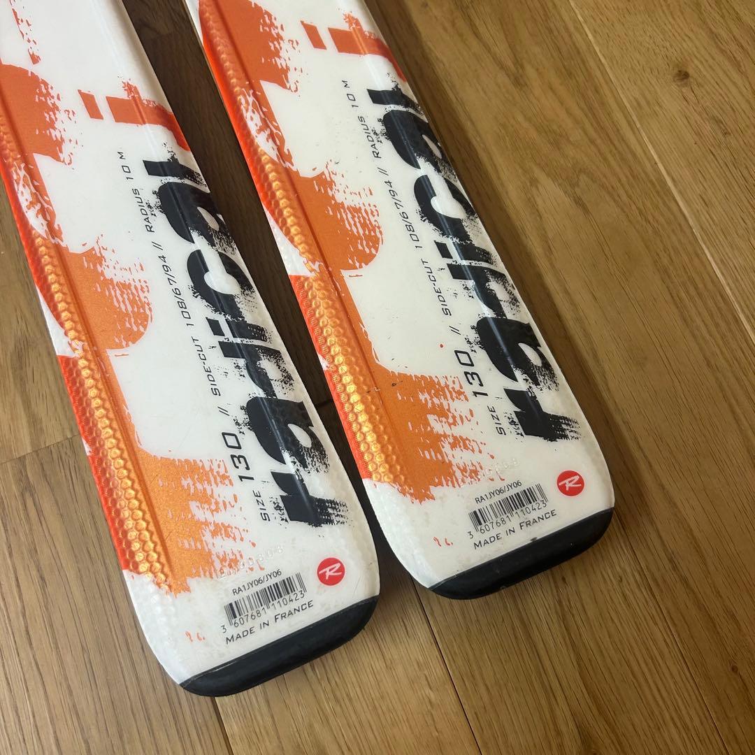 ROSSIGNOL スキー板(130cm）とストック(85cm）セット