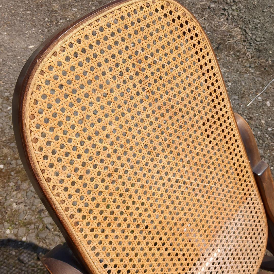 籘　ラタン　ロッキングチェア　ベントウッド　曲げ木　レトロ　アンティーク