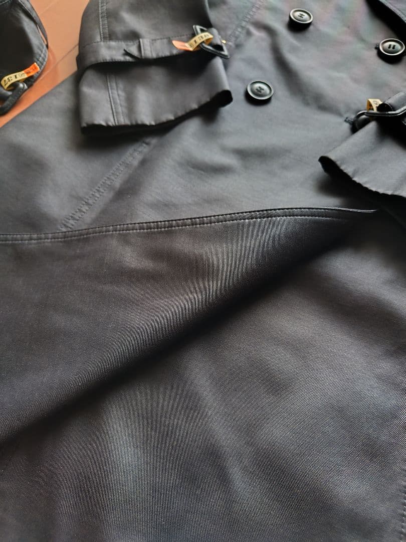 エムプルミエ　ロングトレンチコート　ネイビー