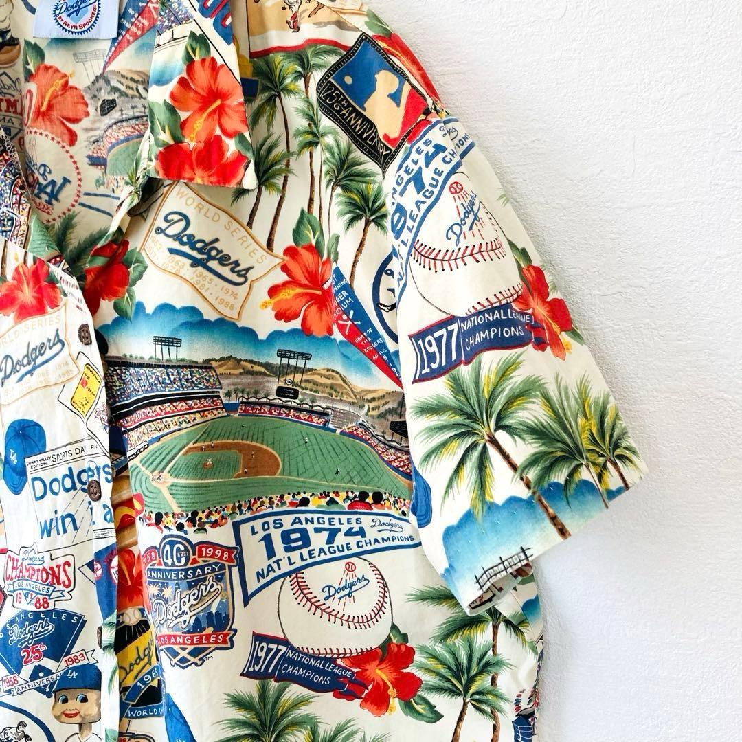 超激レア★大谷翔平　レインスプーナー×MLB アロハ ドジャース ベージュ 男女