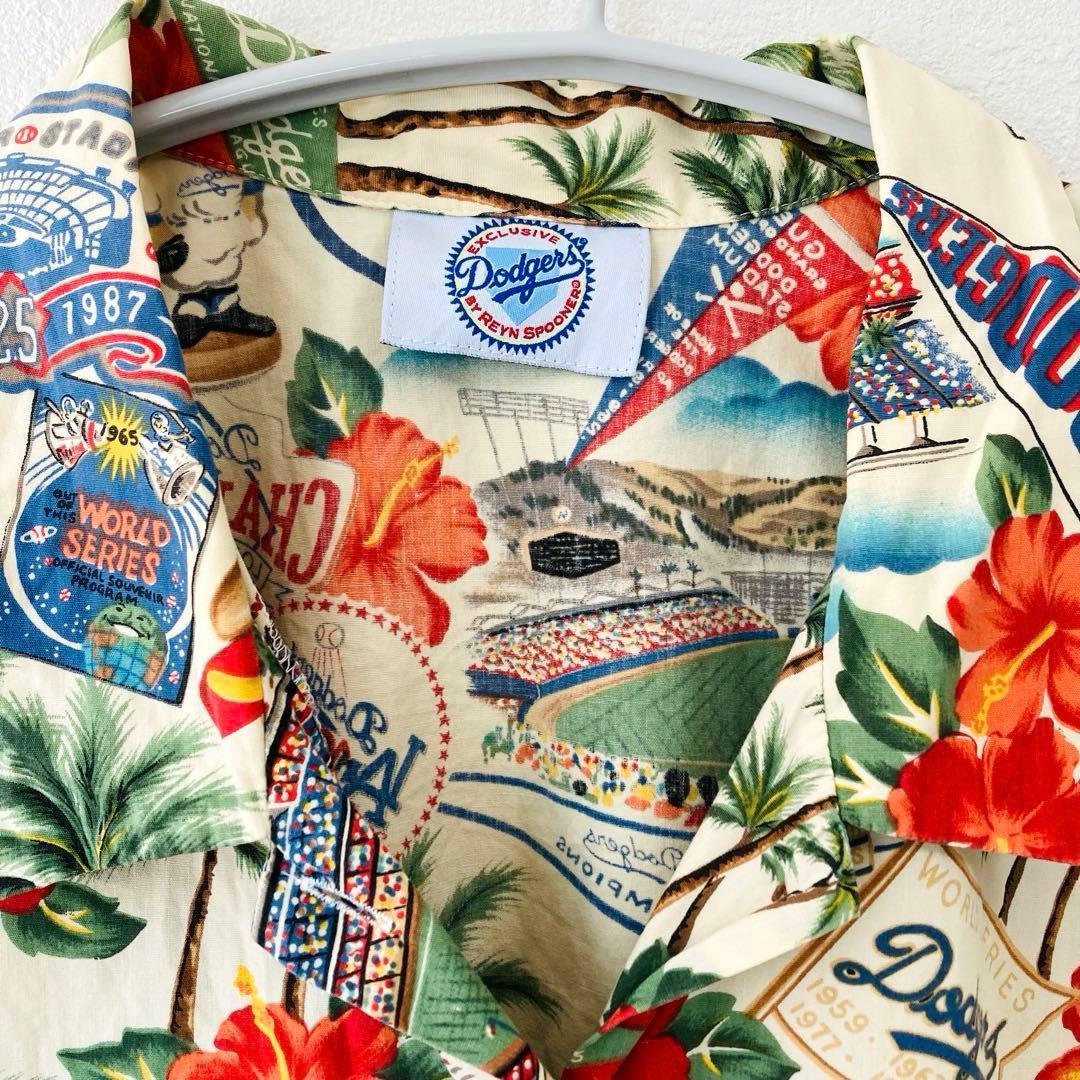 超激レア★大谷翔平　レインスプーナー×MLB アロハ ドジャース ベージュ 男女