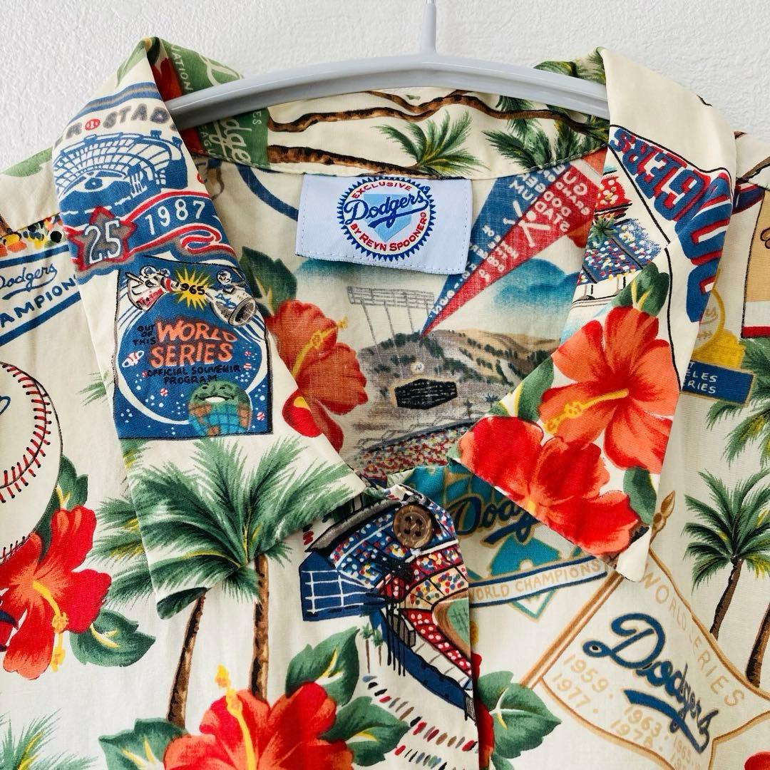 超激レア★大谷翔平　レインスプーナー×MLB アロハ ドジャース ベージュ 男女