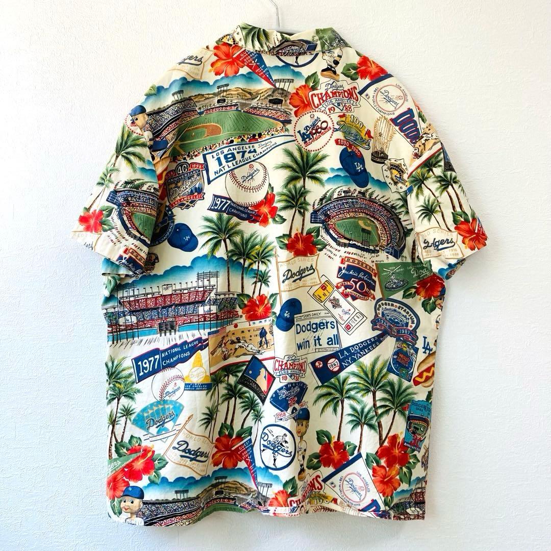 超激レア★大谷翔平　レインスプーナー×MLB アロハ ドジャース ベージュ 男女