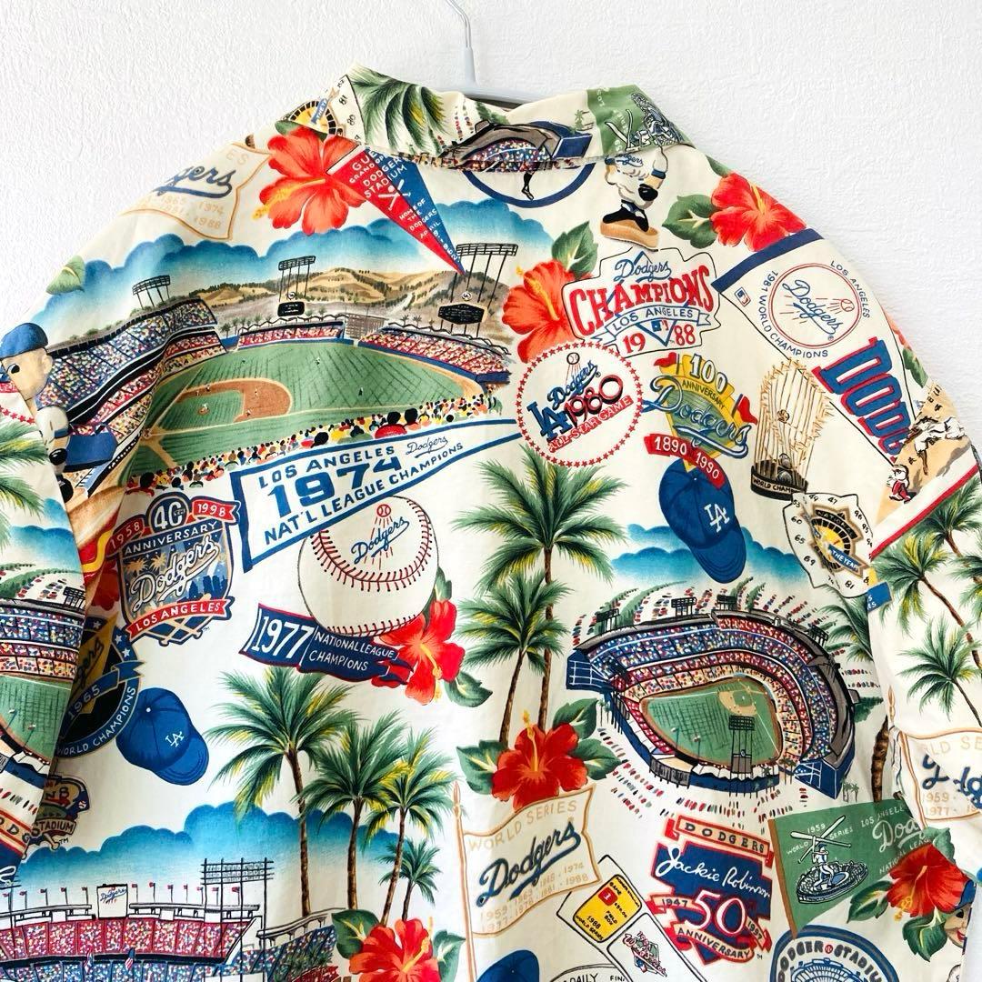 超激レア★大谷翔平　レインスプーナー×MLB アロハ ドジャース ベージュ 男女