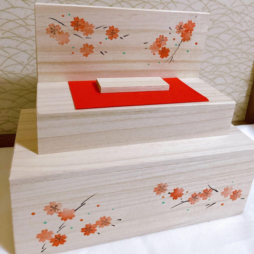 雛人形　花木箱　雛段飾り　陶器ひな人形　雛祭り　収納できる雛人形セット　瀬戸焼