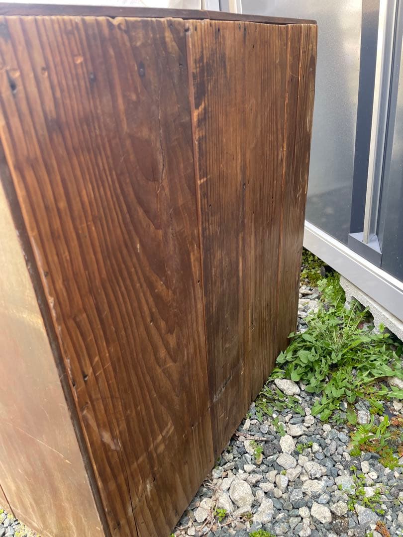 昭和レトロビンテージ 木製カルテ棚 書類棚 当時物アンティークブロカント蚤の市