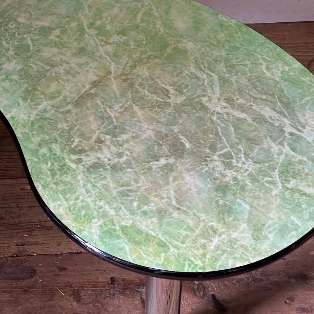 ヴィンテージ レトロ マーブル 変形テーブル センターテーブル