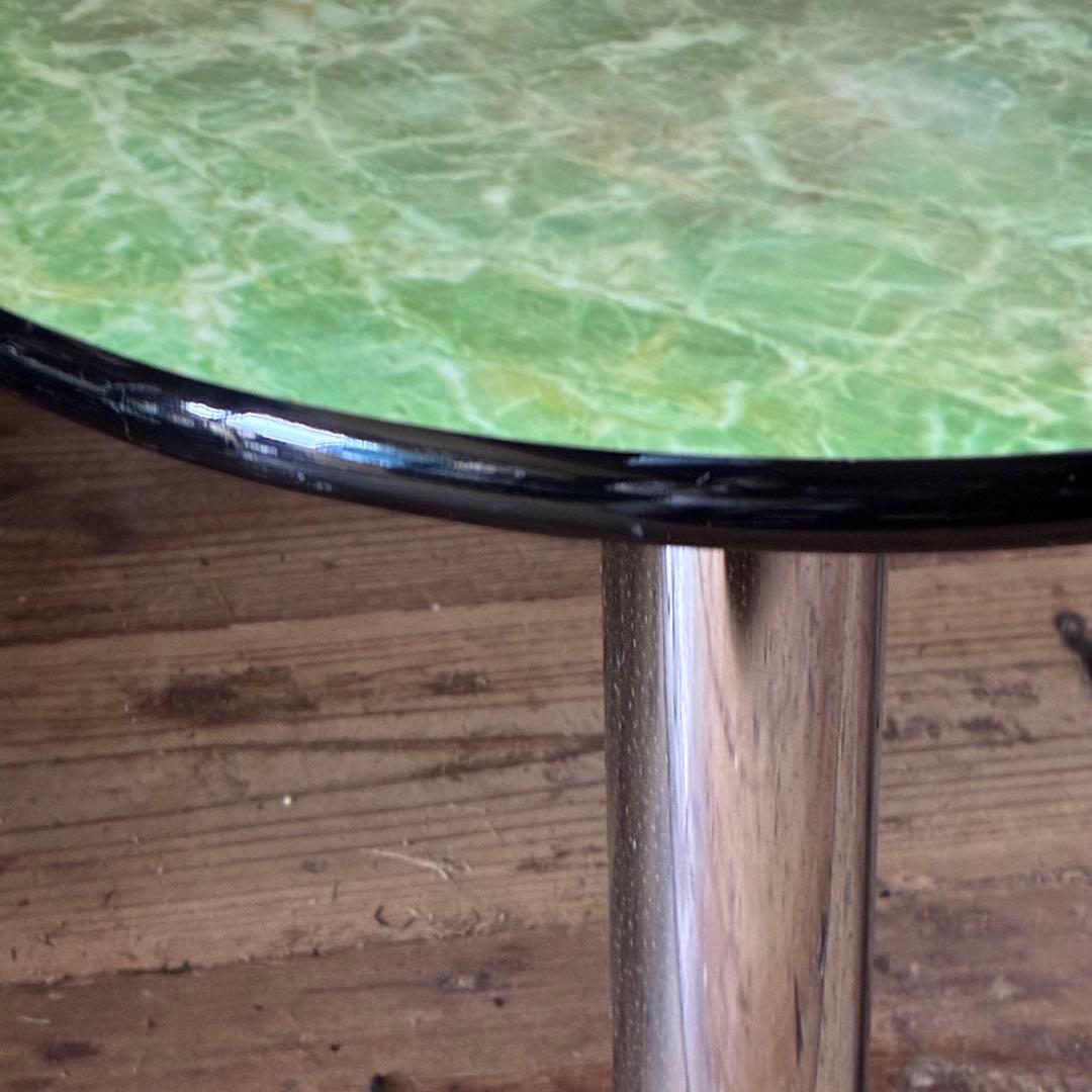 ヴィンテージ レトロ マーブル 変形テーブル センターテーブル