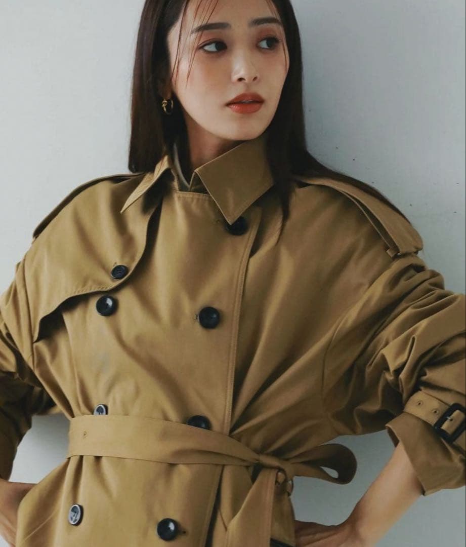 【年内最後‼️新品即発送】AJUGA.★2WAYボリュームトレンチコート