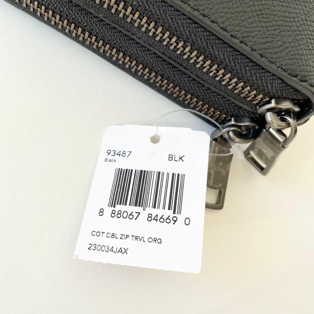 【新品】COACH　長財布 オーガナイザー ダブルファスナー