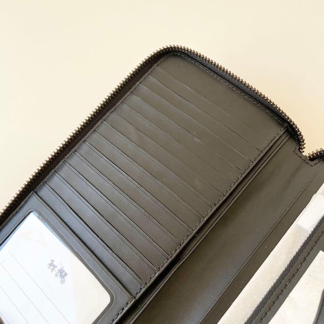 【新品】COACH　長財布 オーガナイザー ダブルファスナー