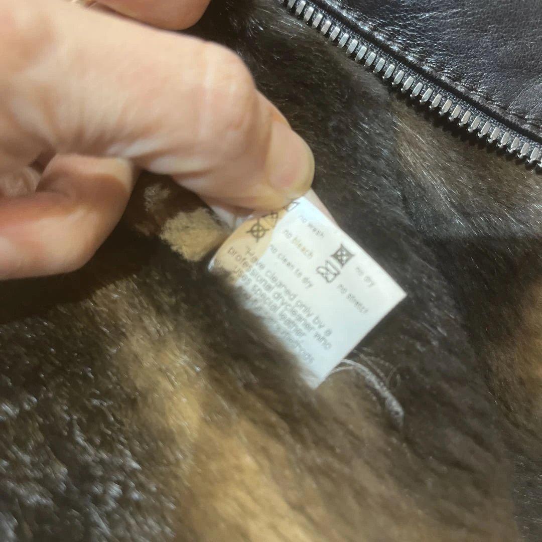 SalfraサルフラITALY製高級レディースレザージャケット44裏地ファー