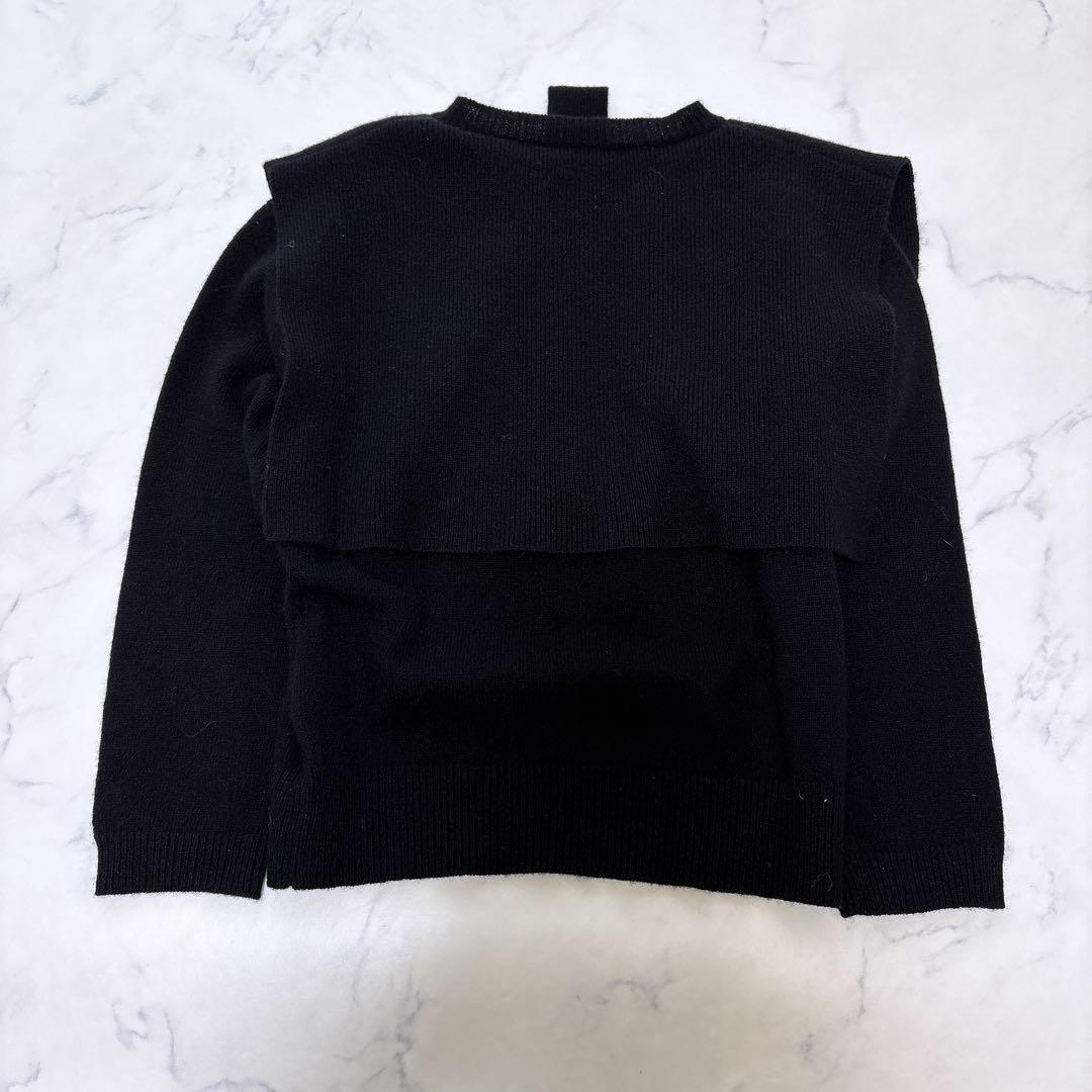 【美品】cygne シーニュ Elise セーラーリボンニット ブラック