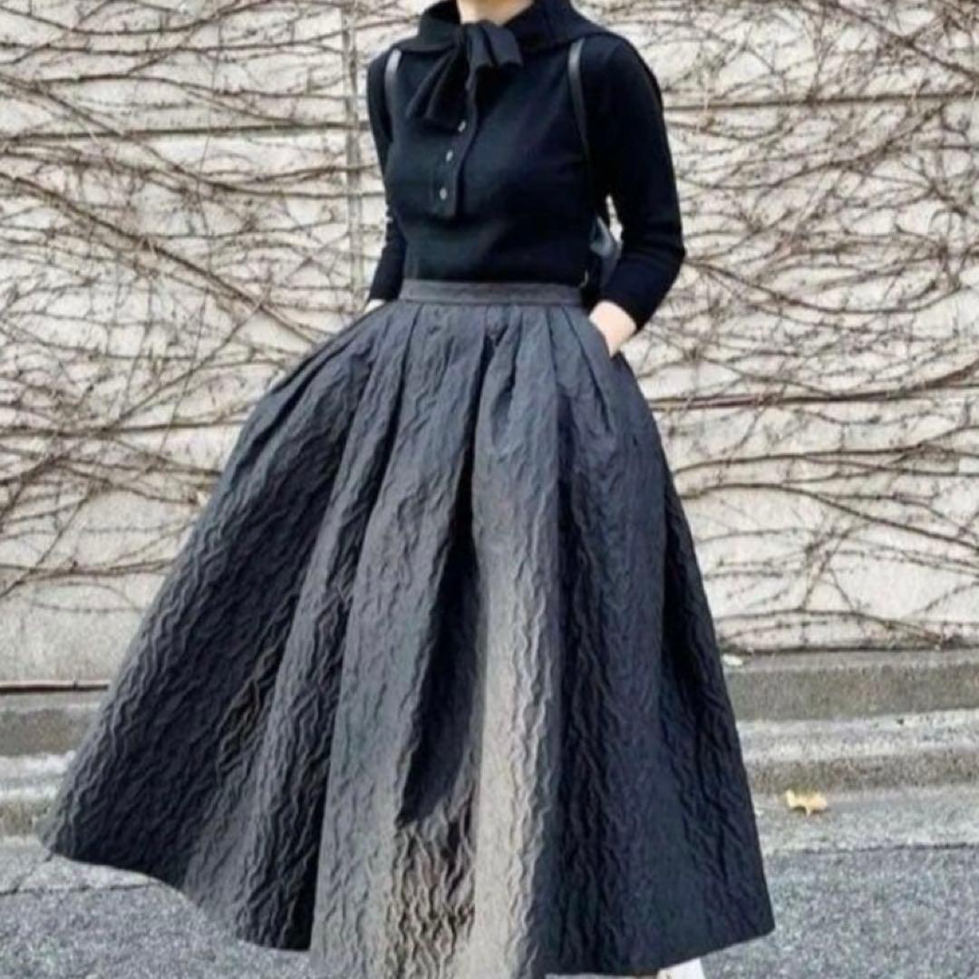 【美品】cygne シーニュ Elise セーラーリボンニット ブラック