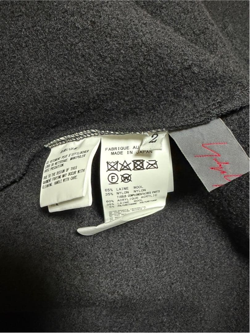 ヨウジヤマモト　プリュスノアール　ロングコート　 NR-T10-174