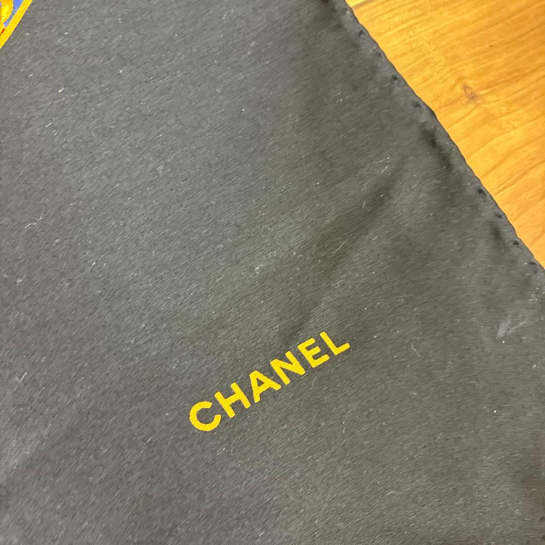 CHANEL CCロゴ スカーフ 黒