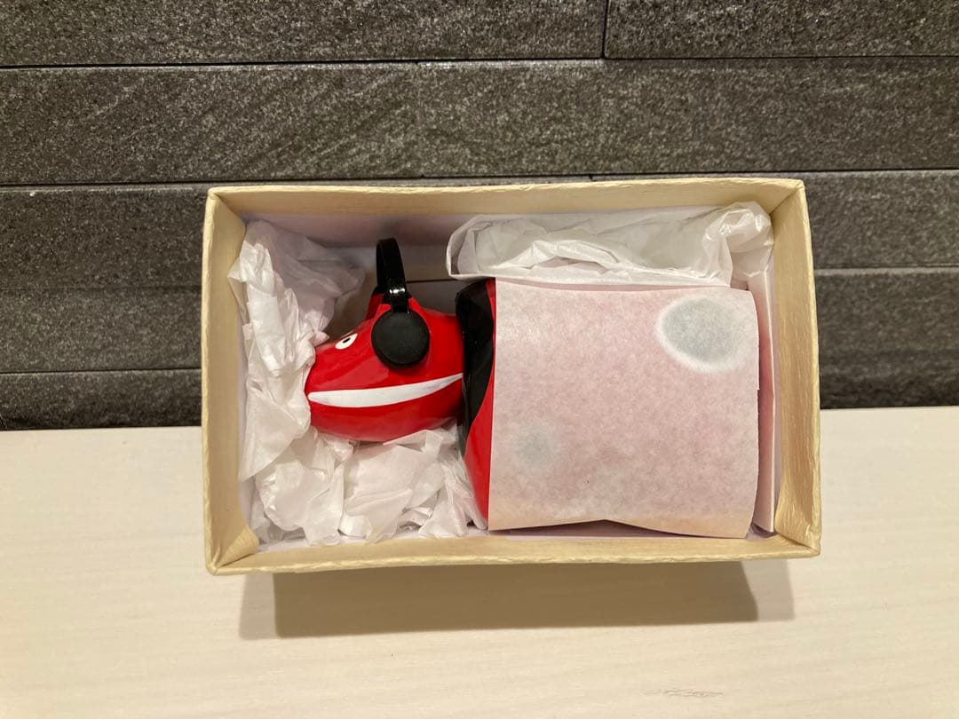 野沢民芸 ヘッドフォンべこ 赤べこ 2号