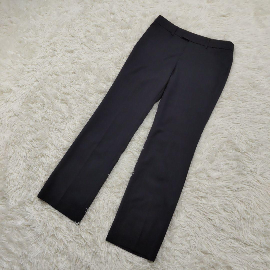 クミキョク 生地 YUNSA パンツスーツ ネイビー ストライプ サイズ2 M