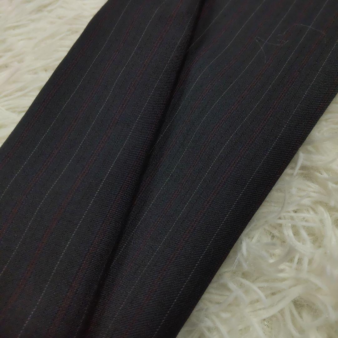 クミキョク 生地 YUNSA パンツスーツ ネイビー ストライプ サイズ2 M