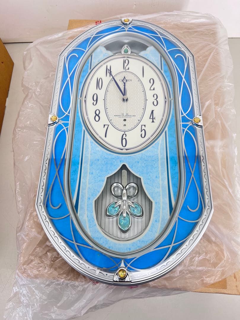 CITIZEN シチズンラジオコントロール 壁掛け時計 4MN449-0