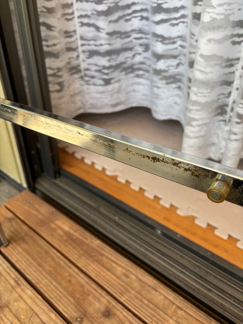 昭和レトロ　 アンティーク　アイアンフレーム ガラステーブル