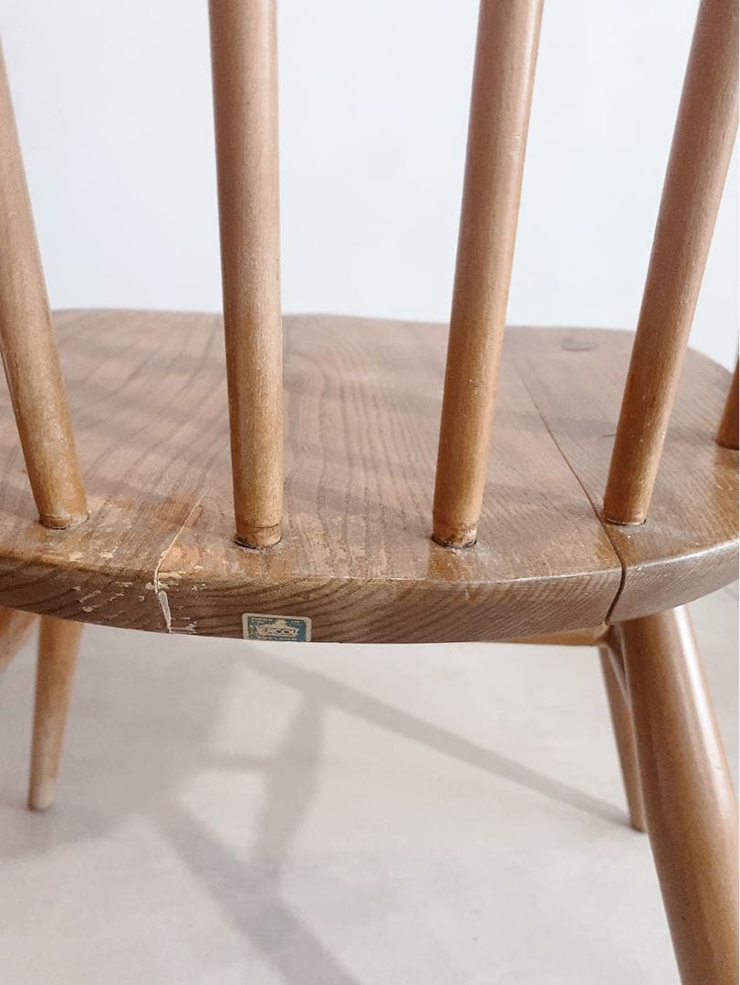 ercolチェア　刻印有　イギリスアンティーク　アーコール　クエーカーチェア