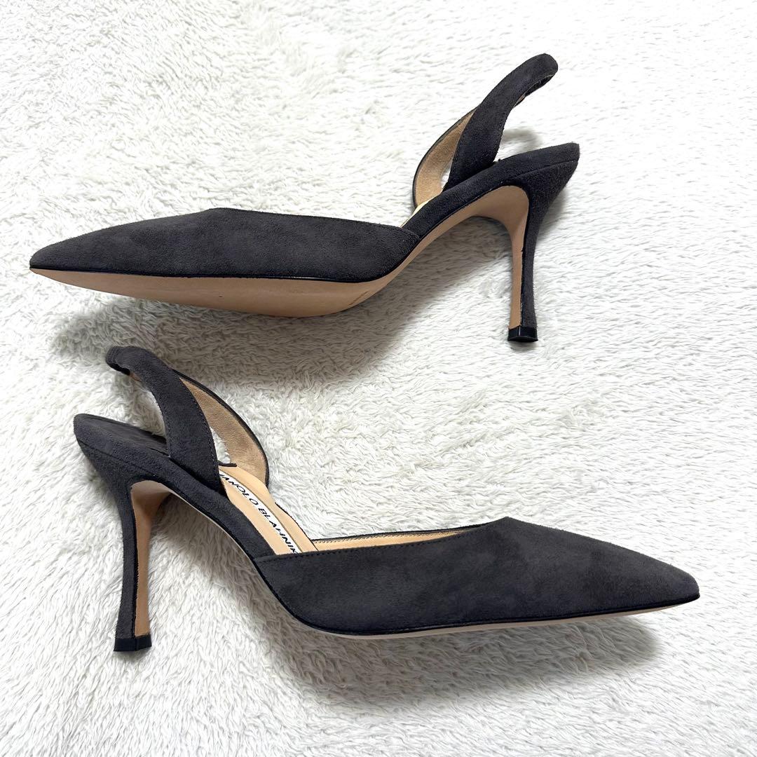 極美品　MANOLO BLAHNIK マノロブラニク　キャロリン　スウェード