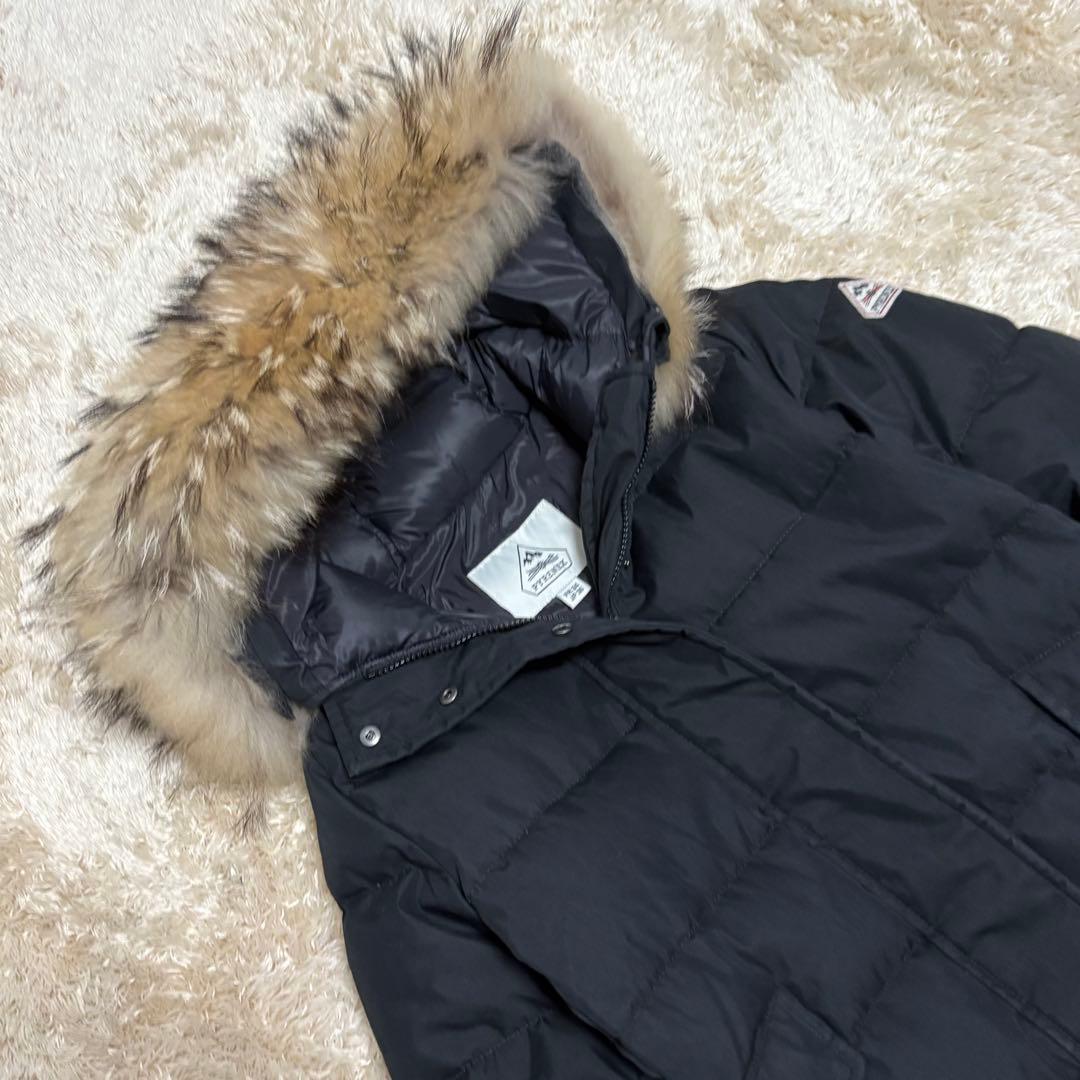 ✨極美品✨ピレネックス グルノーブル リアルファー ダウンコート 36 ブラック